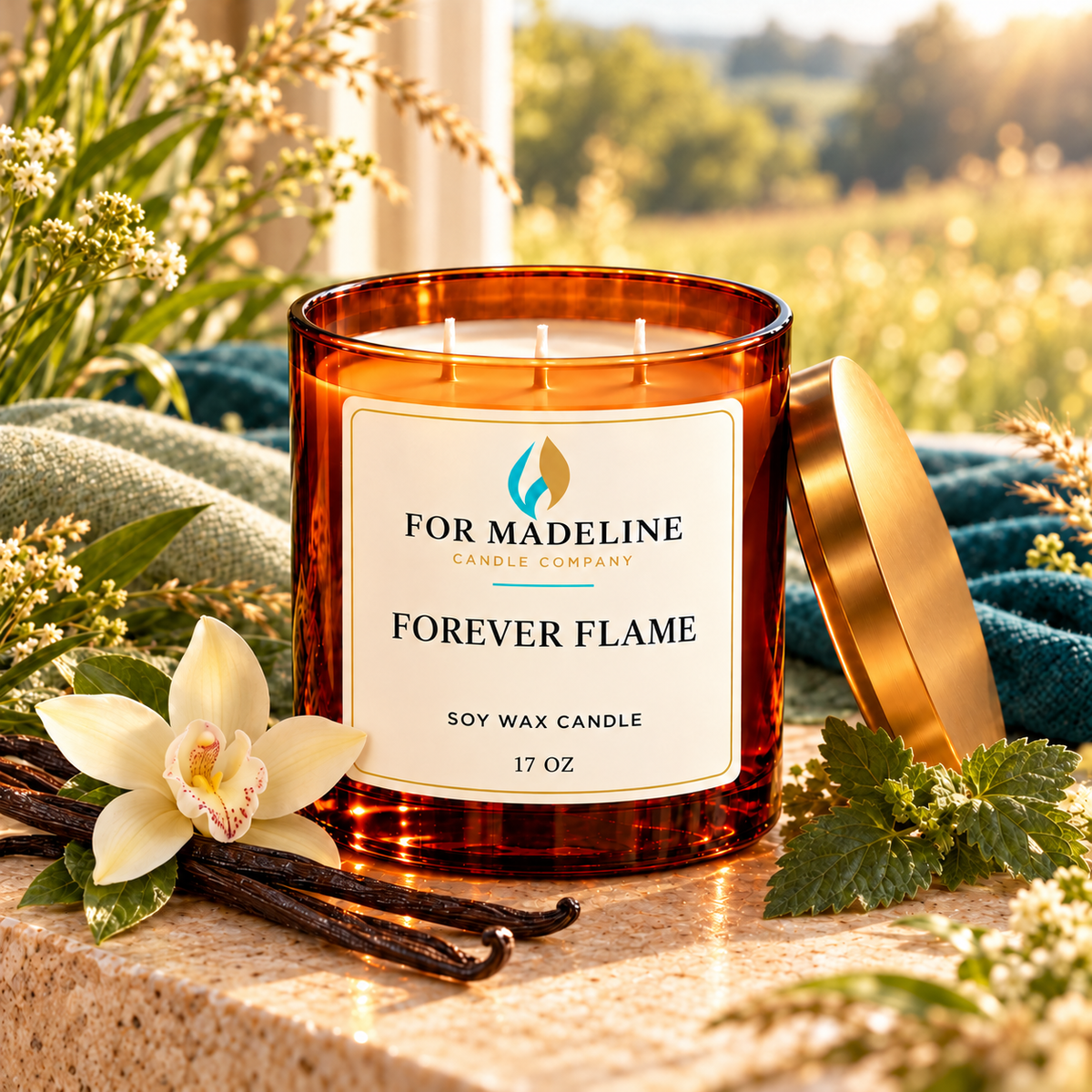 Forever Flame Soy Wax Candle - 17 oz